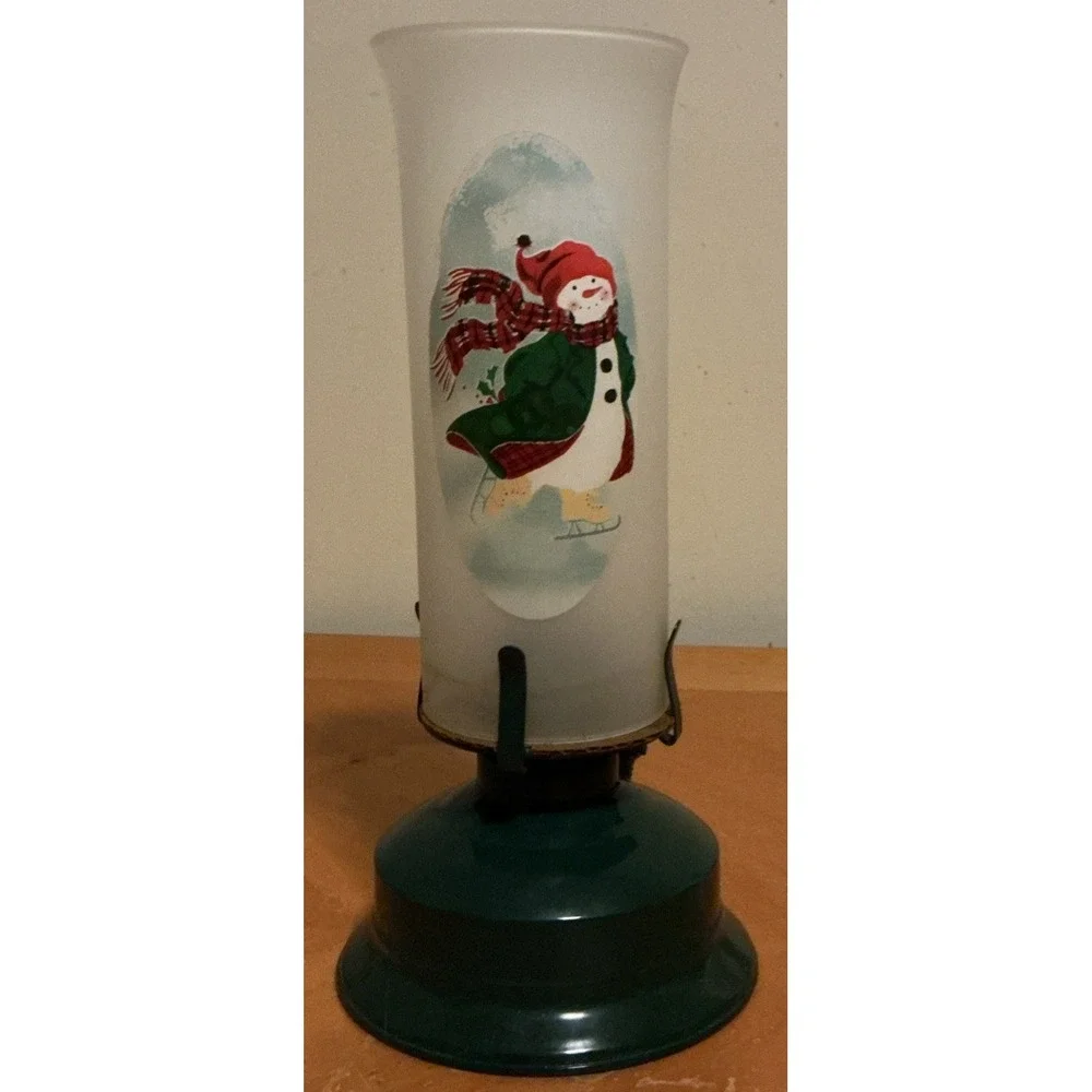 Vintage Snowman Lamplight Ultra Pure Liquid Lamp, In Original‎ Box
